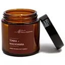 Свеча ароматизированная в стеклянной банке Stella Fragrance Tonka Macadamia коричневая 6 см