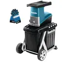 Измельчитель садовый электрический Makita SET019, 2500 Вт с перчатками