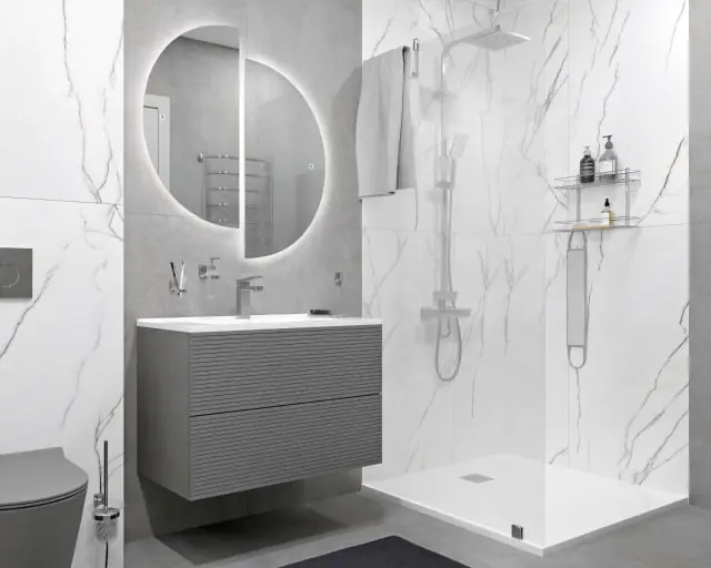 Дизайн проект ванной комнаты в Москве - проектирование ванны в Леруа Мерлен