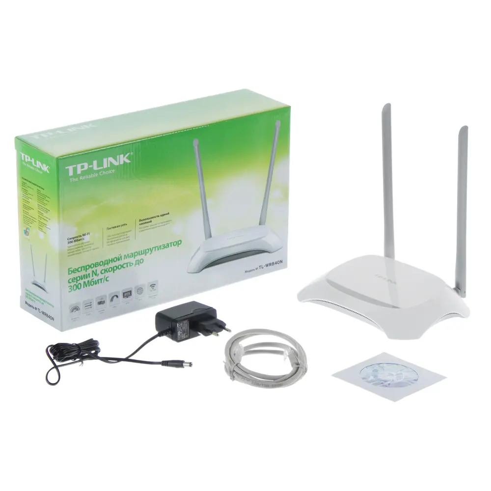 Wi-Fi роутер TP-LINK TL-WR840N, 300 Мбит/с, пластик, цвет белый ✳️ купить  по цене 948 ₽/шт. в Новокузнецке с доставкой в интернет-магазине Лемана ПРО  (Леруа Мерлен)