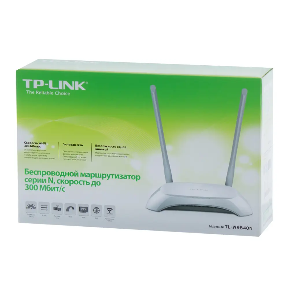 Wi-Fi роутер TP-LINK TL-WR840N, 300 Мбит/с, пластик, цвет белый ✳️ купить  по цене 1187 ₽/шт. в Пензе с доставкой в интернет-магазине Леруа Мерлен