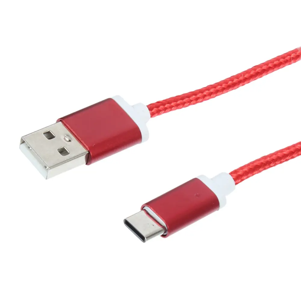 Кабель Oxion USB-Type-C 1.5 м 2 A цвет красный ✳️ купить по цене 100 ₽/шт.  в Краснодаре с доставкой в интернет-магазине Леруа Мерлен