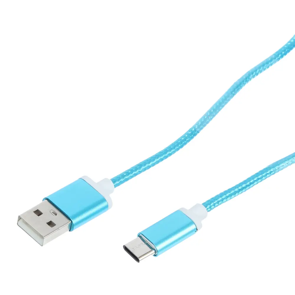 Кабель Oxion USB-Type-C 1.5 м 2 A цвет синий по цене 91 ₽/шт. купить в  Краснодаре в интернет-магазине Леруа Мерлен