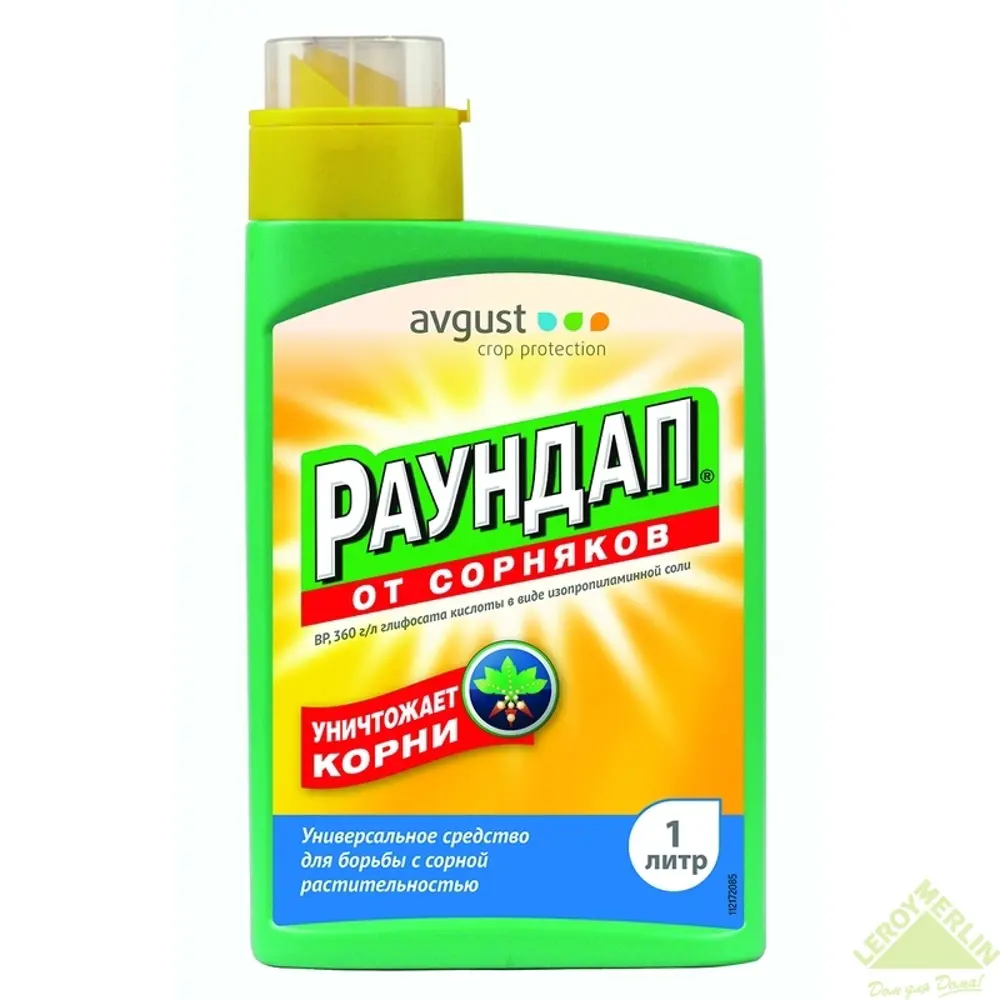 Средство Раундап от сорняков, 1000 мл ✳️ купить по цене 828 ₽/шт. в  Новороссийске с доставкой в интернет-магазине Леруа Мерлен