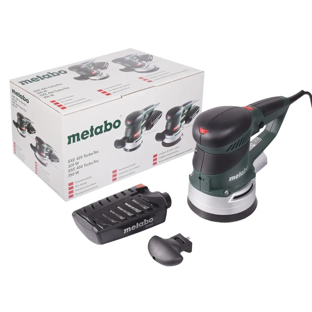 Эксцентриковая шлифовальная машина Metabo SXE 425 TurboTec, 320 Вт, 125 мм  по цене 10898 ₽/шт. купить в Рязани в интернет-магазине Леруа Мерлен