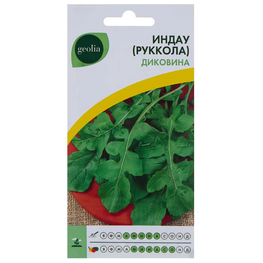 Семена Руккола Geolia Индау Диковина по цене 23 ₽/шт. купить в Иркутске в  интернет-магазине Леруа Мерлен