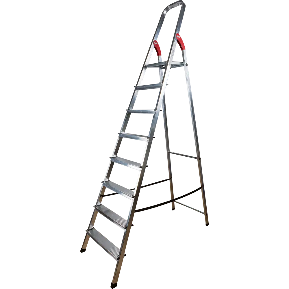 Стремянка алюминиевая Hailo 8 ступеней 8928-901, максимальная нагрузка 150  кг ✳️ купить по цене 2518 ₽/шт. в Москве с доставкой в интернет-магазине  Леруа Мерлен