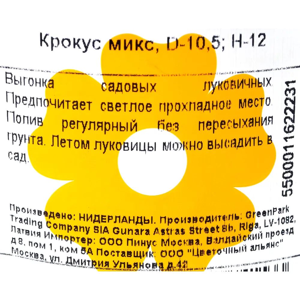 Рассада «Крокус микс» 10.5х12 см ✳️ купить по цене 236 ₽/шт. в Москве с  доставкой в интернет-магазине Леруа Мерлен