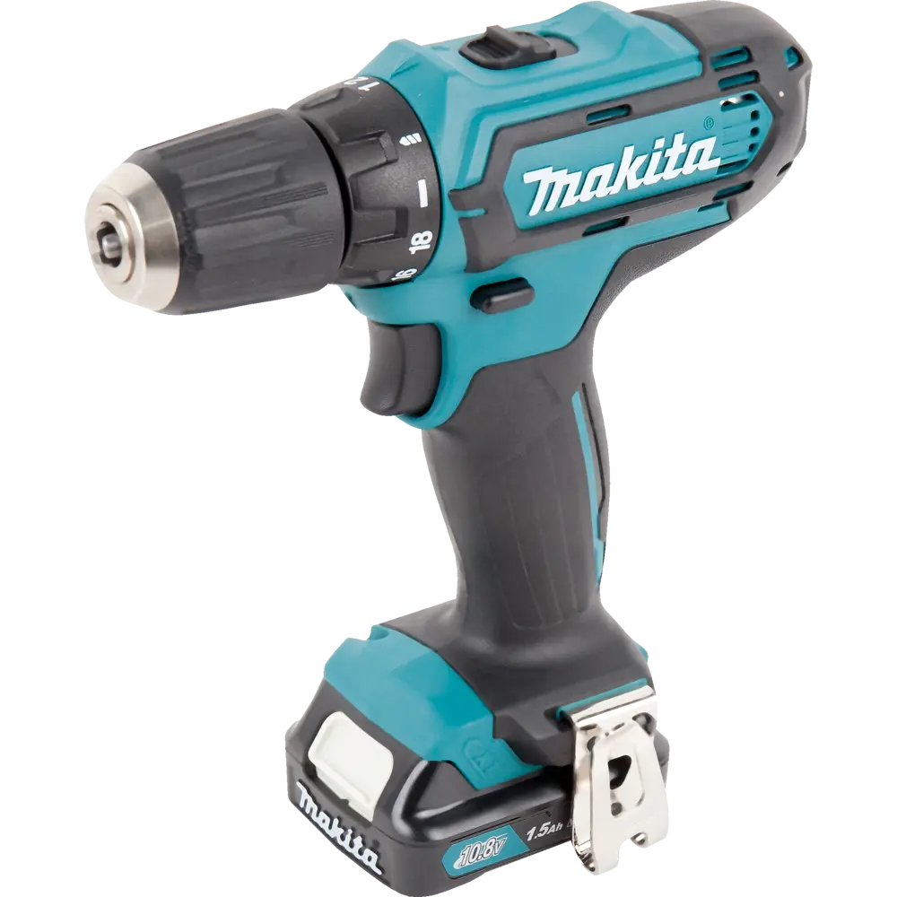 Дрель-шуруповерт аккумуляторная Makita DF331DWYE4, 10.8В Li-ion 2х1.5Ач по  цене 5333 ₽/шт. купить в Пензе в интернет-магазине Леруа Мерлен