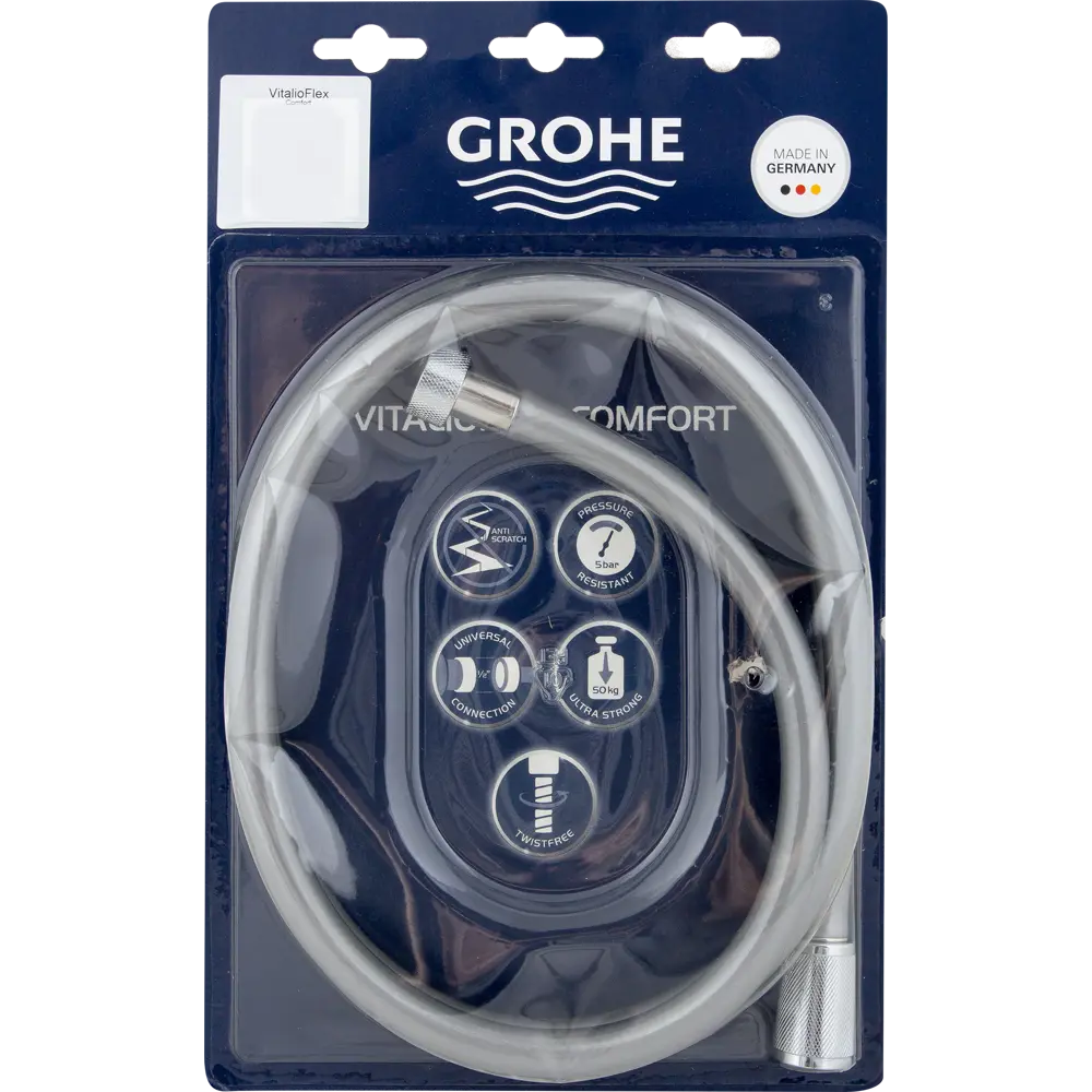 Шланг для душа Grohe 1.5 м ПВХ цвет хром ? купить по цене 1438 ?/шт. в  Саратове с доставкой в интернет-магазине Леруа Мерлен