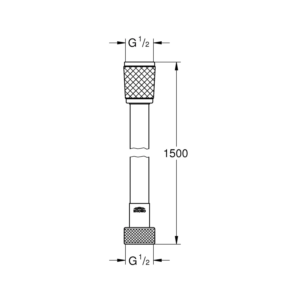 Шланг для душа Grohe 1.5 м ПВХ цвет хром ? купить по цене 1438 ?/шт. в  Саратове с доставкой в интернет-магазине Леруа Мерлен