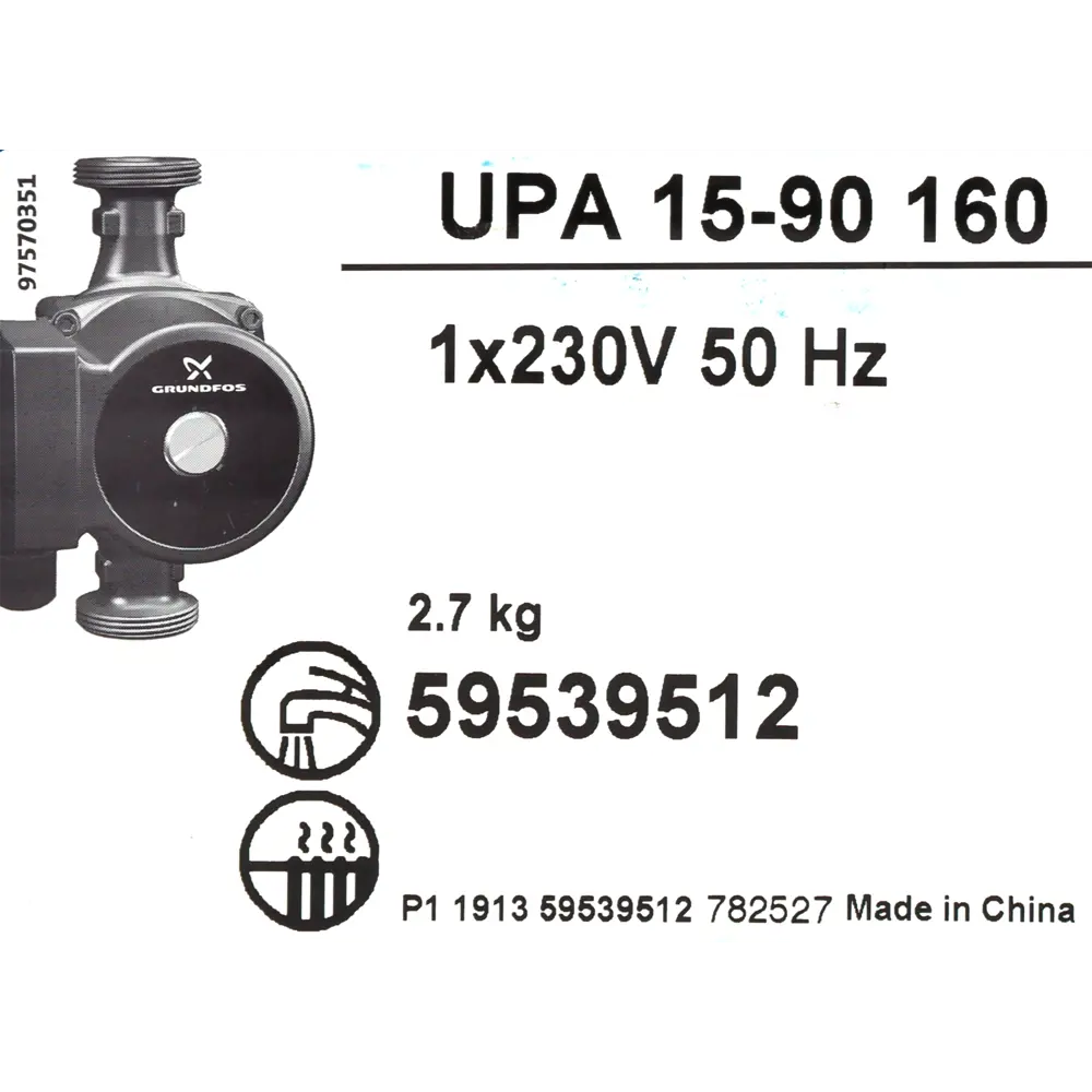 Насос для повышения давления Grundfos UPA 15/90 ✳️ купить по цене 13325  ₽/шт. в Ульяновске с доставкой в интернет-магазине Леруа Мерлен