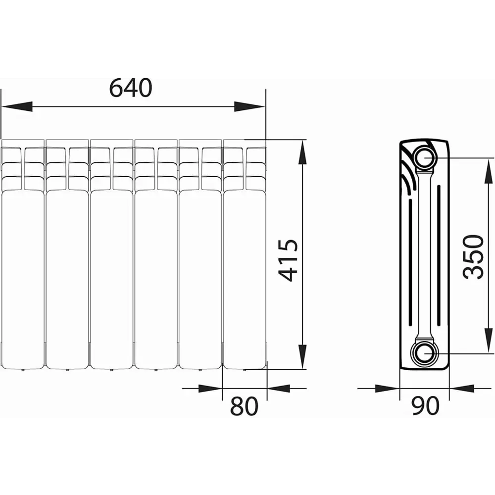 Длина радиаторы отопления. Радиатор equation 350. Размер радиатора отопления биметаллические 10 секций. Радиатор отопления алюминиевый 6 секций Размеры. Габариты алюминиевых радиаторов 6 секций.