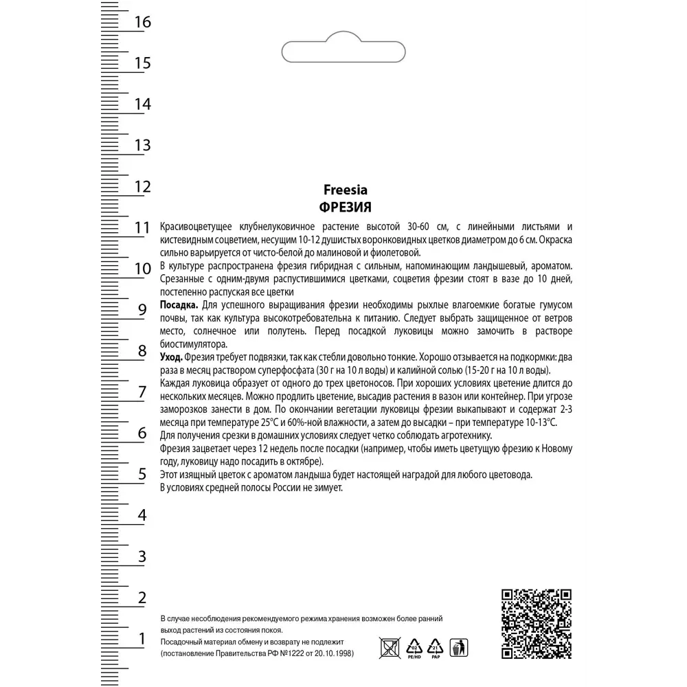 Фрезия гибридная смесь окрасок ✳️ купить по цене 298 ₽/шт. в Ульяновске с  доставкой в интернет-магазине Леруа Мерлен