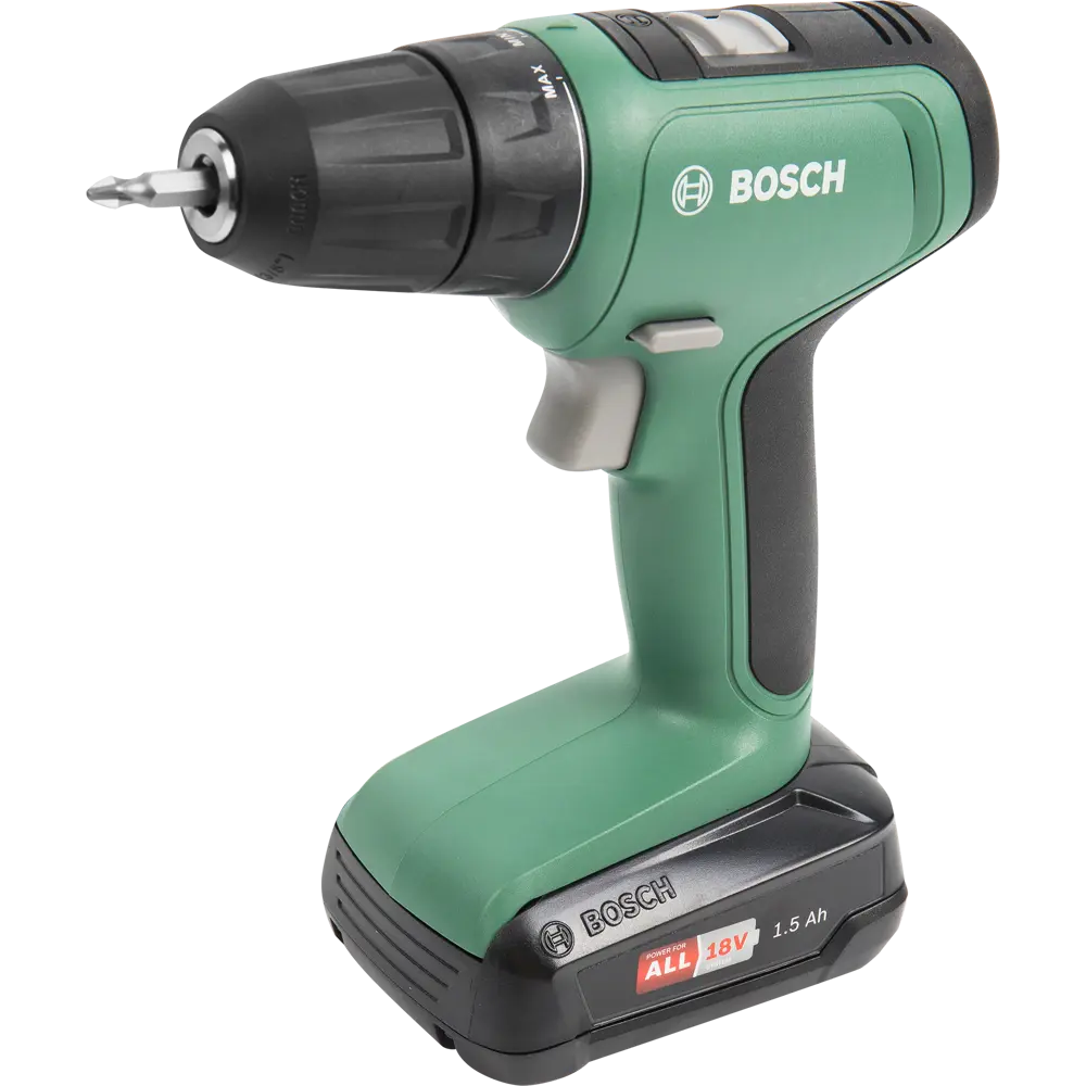 Дрель-шуруповерт аккумуляторная Bosch UniversalDrill 18, 18 В Li-ion 2x1.5  Ач по цене 1905 ₽/шт. купить в Ульяновске в интернет-магазине Леруа Мерлен