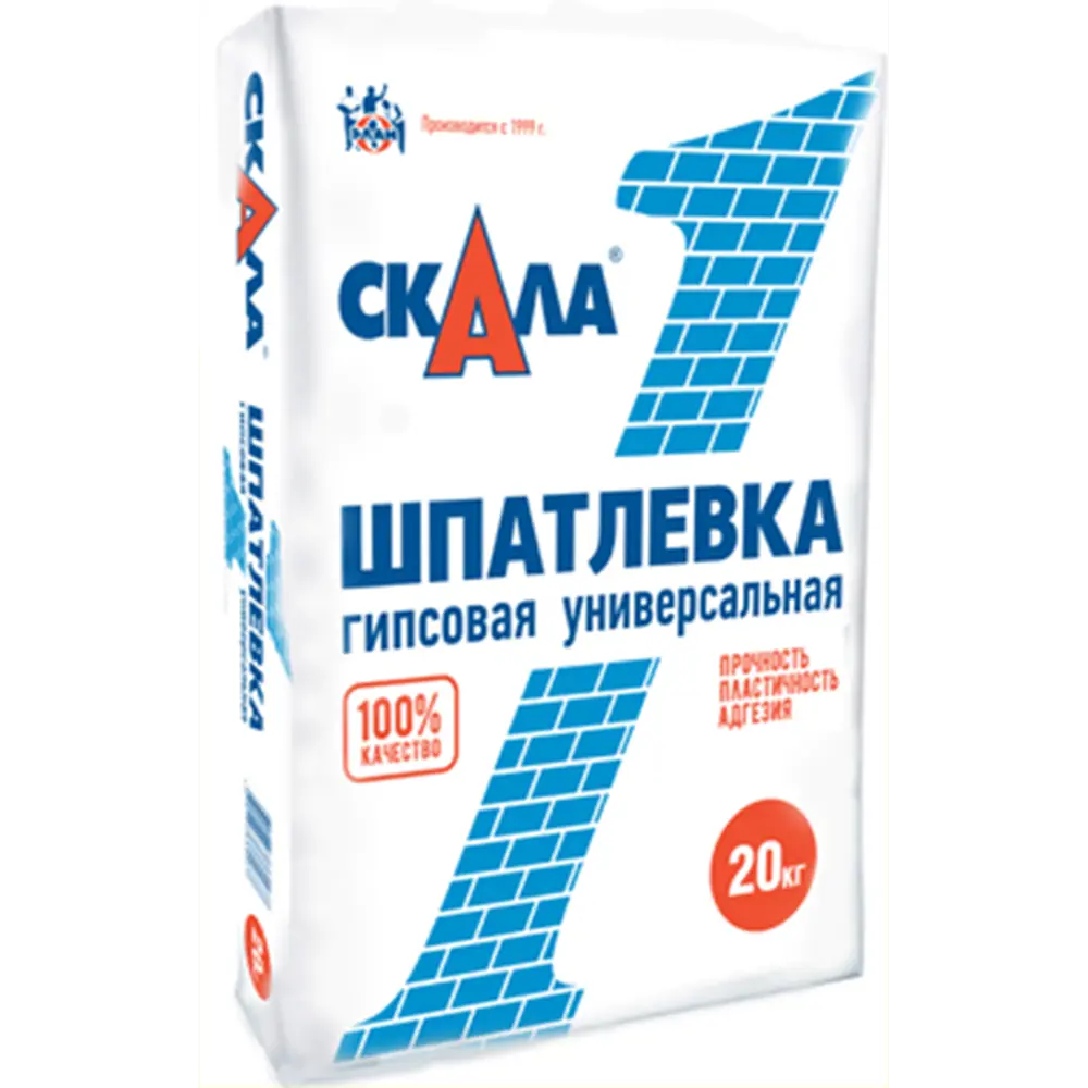 Шпаклевка гипсовая универсальная Скала 20 кг ✳️ купить по цене 533 ₽/шт. в  Барнауле с доставкой в интернет-магазине Леруа Мерлен