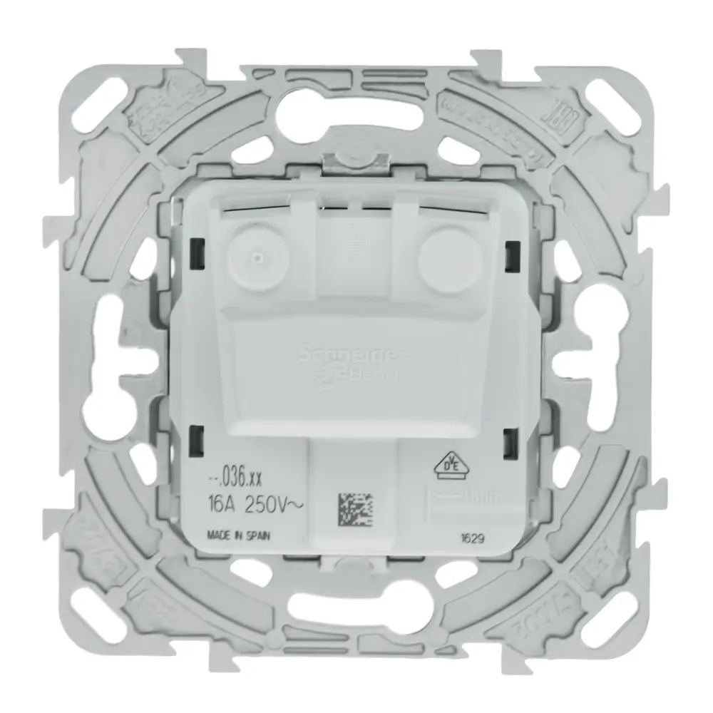 Розетка встраиваемая Schneider Electric Unica с заземлением, цвет белый ✳️  купить по цене 161 ₽/шт. в Ростове-на-Дону с доставкой в интернет-магазине  Леруа Мерлен
