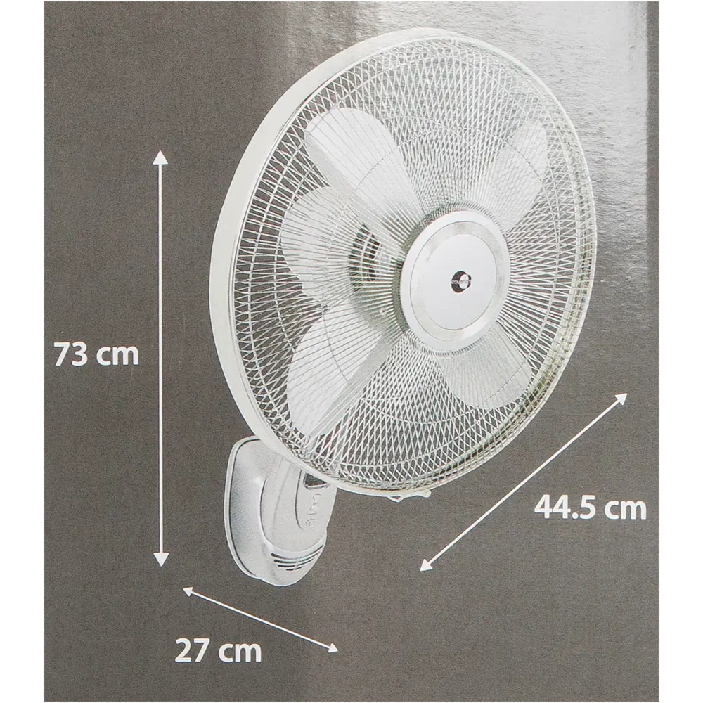 Вентилятор настенный Equation Wally 55 Вт D40 см 55 Вт с пультом управления  цвет серебристый ✳️ купить по цене 4431 ₽/шт. в Волгограде с доставкой в  интернет-магазине Леруа Мерлен