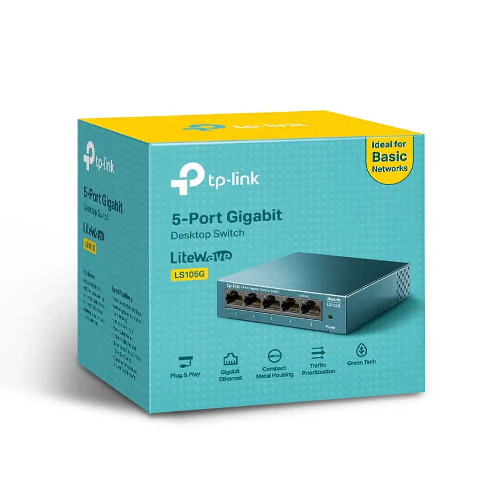 Коммутатор TP-Link LS105G 1000 Мбит/с ? купить по цене 1188 ?/шт. в Москве  с доставкой в интернет-магазине Леруа Мерлен