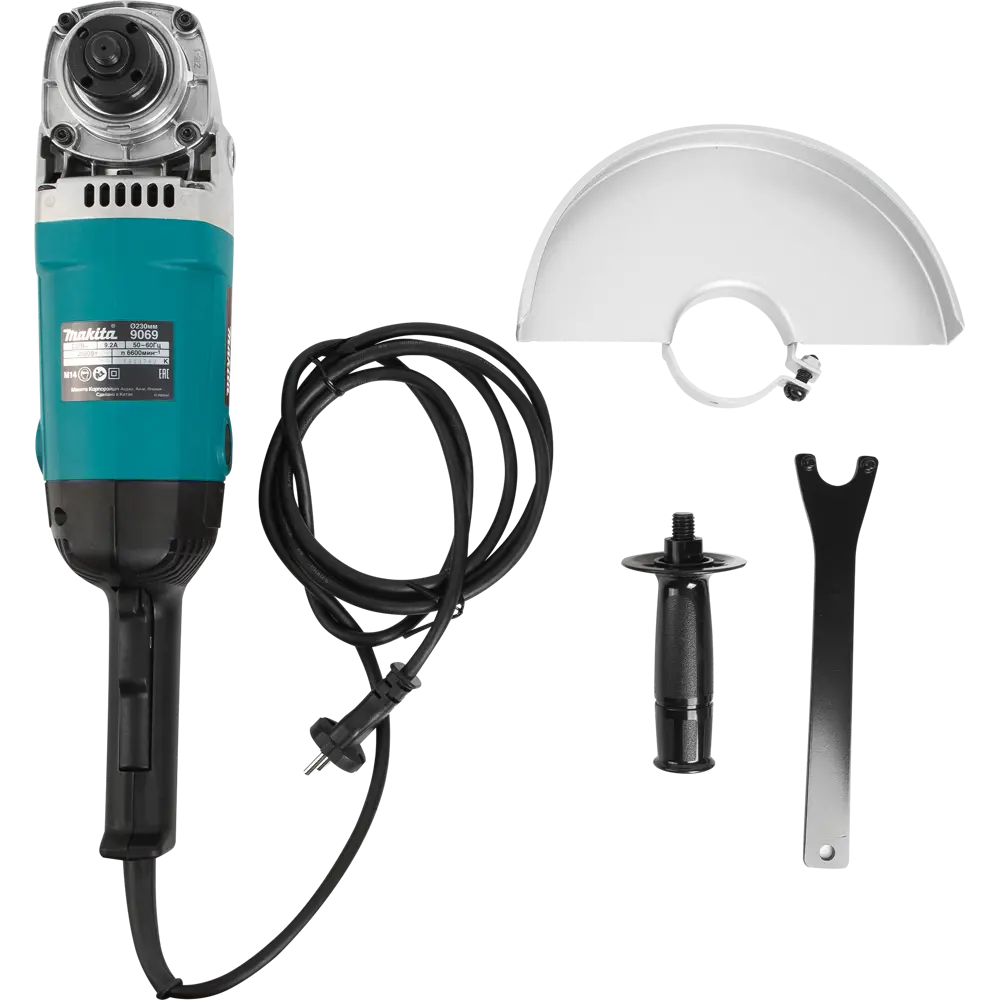 УШМ сетевая Makita 9069, 230 мм, 2000 Вт ✳️ купить по цене 10998 ₽/шт. в  Сургуте с доставкой в интернет-магазине Леруа Мерлен