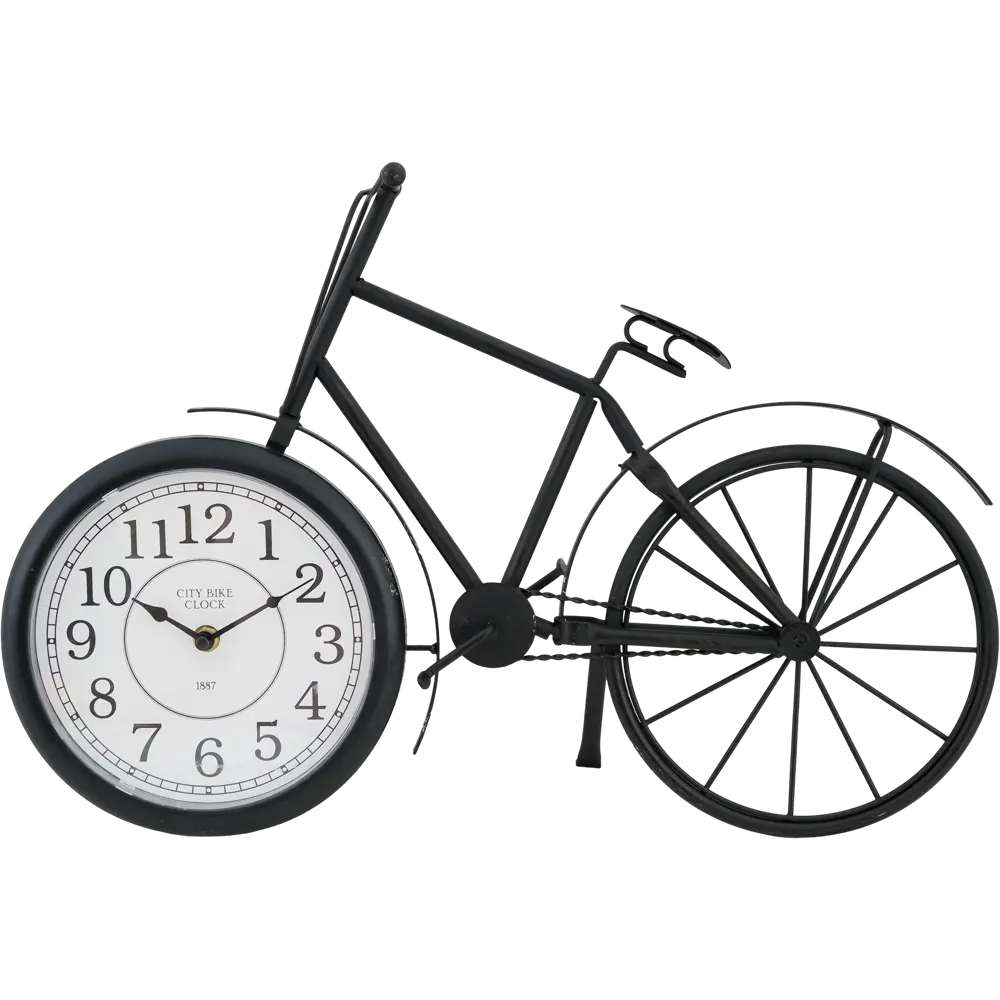 Часы настольные винтажные Atmosphera Велосипед металл цвет черный по цене  1581 ₽/шт. купить в Москве в интернет-магазине Леруа Мерлен