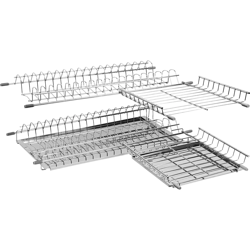 Сушилка для посуды в верхний угловой шкаф 60x60 см, хром ? купить по цене  3000 ?/шт. в Москве с доставкой в интернет-магазине Леруа Мерлен