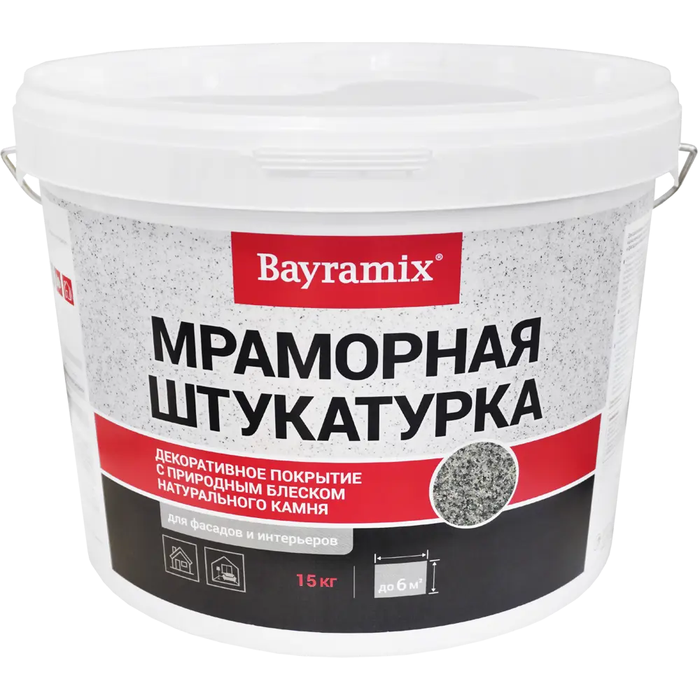 Штукатурка мраморная Bayramix Ever Green-K 15 кг ✳️ купить по цене 2280  ₽/шт. в Курске с доставкой в интернет-магазине Леруа Мерлен