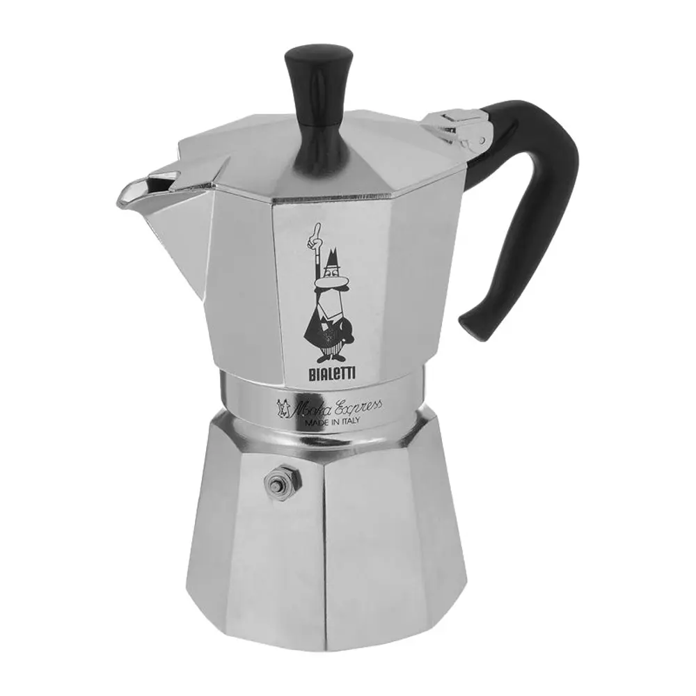 Гейзерная кофеварка Bialetti Moka Express 0001163 ✳️ купить по цене 3863  ₽/шт. в Сургуте с доставкой в интернет-магазине Леруа Мерлен