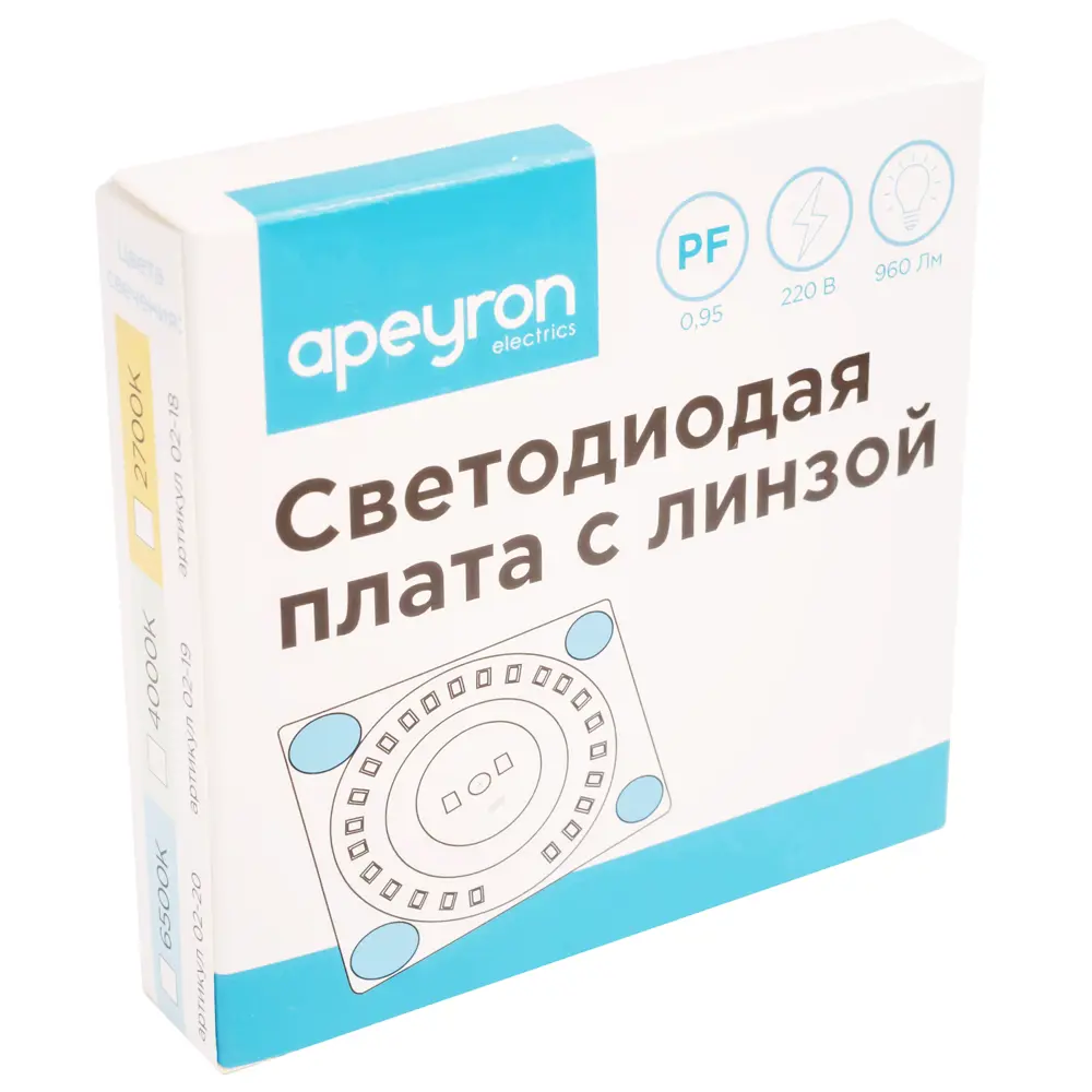 Плата светодиодная 02-18, 12 Вт, 220 В, 960 Лм, степень защиты IP20 ✳️  купить по цене 223 ₽/шт. в Москве с доставкой в интернет-магазине Леруа  Мерлен