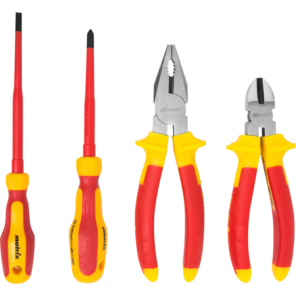 Набор ручных диэлектрических инструментов, 4 предмета ✳️ купить по цене  2044 ₽/шт. в Ульяновске с доставкой в интернет-магазине Леруа Мерлен