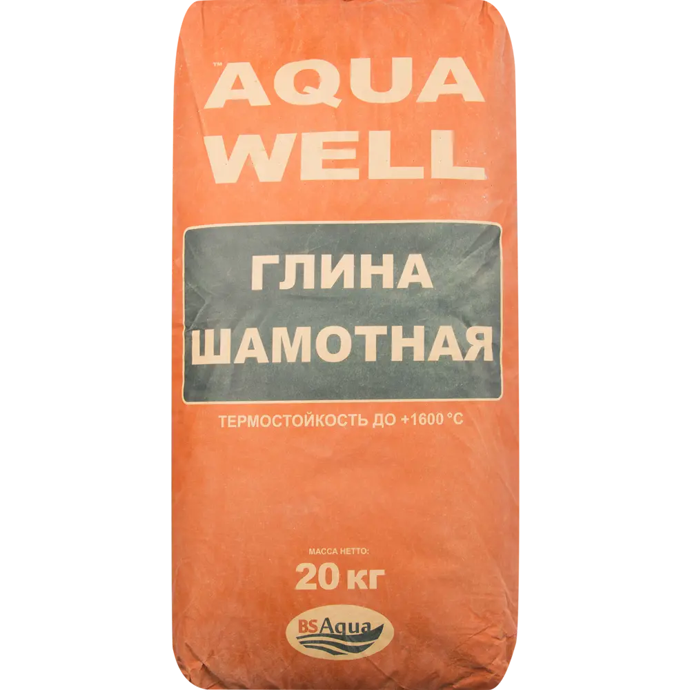 Глина каолиновая жаростойкая Aqua Well 20 кг ✳️ купить по цене 625 ₽/шт. в  Рязани с доставкой в интернет-магазине Леруа Мерлен