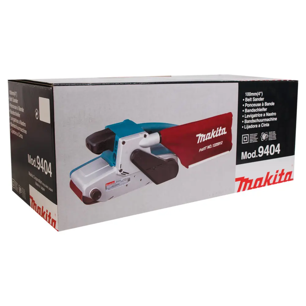 Ленточная шлифовальная машина сетевая Makita 9404, 1010 Вт, 100x610 мм ✳️  купить по цене 20598 ₽/шт. в Архангельске с доставкой в интернет-магазине  Леруа Мерлен