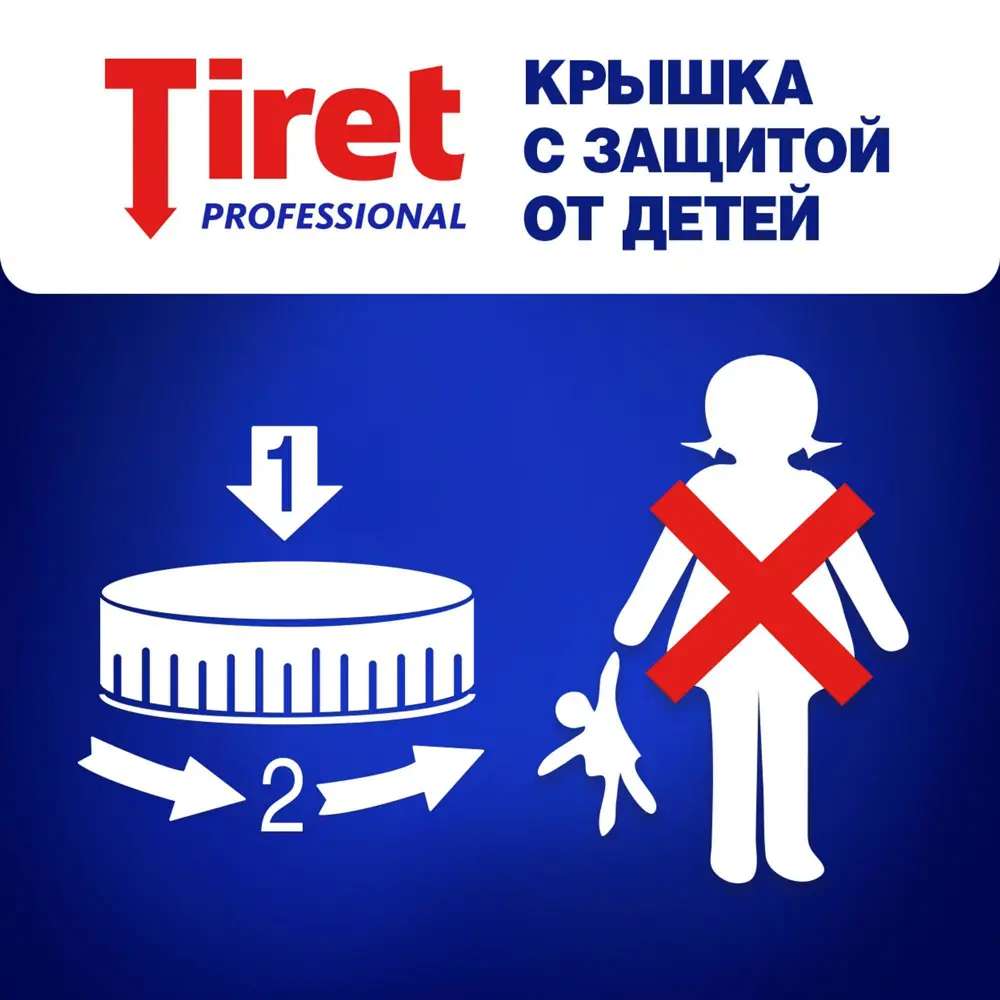 Tiret гель для устранения засоров Professional 1 л