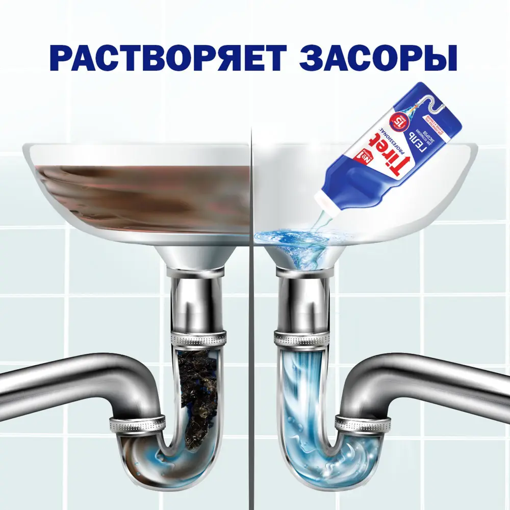 Tiret гель для устранения засоров Professional 1 л