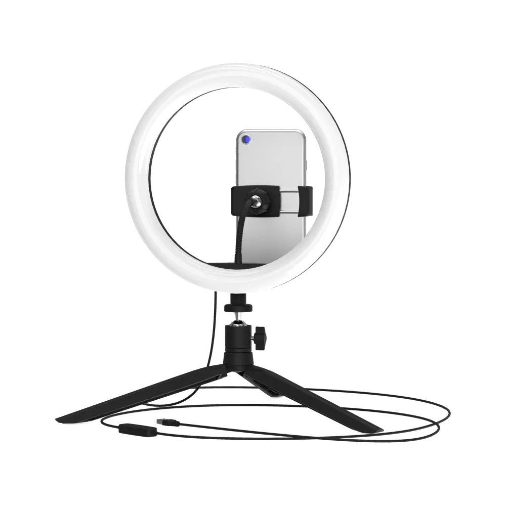 Светильник кольцевой светодиодный Gauss Ring Light Ø26 см с пультом  управления ✳️ купить по цене 1160 ₽/шт. в Кемерове с доставкой в  интернет-магазине Леруа Мерлен