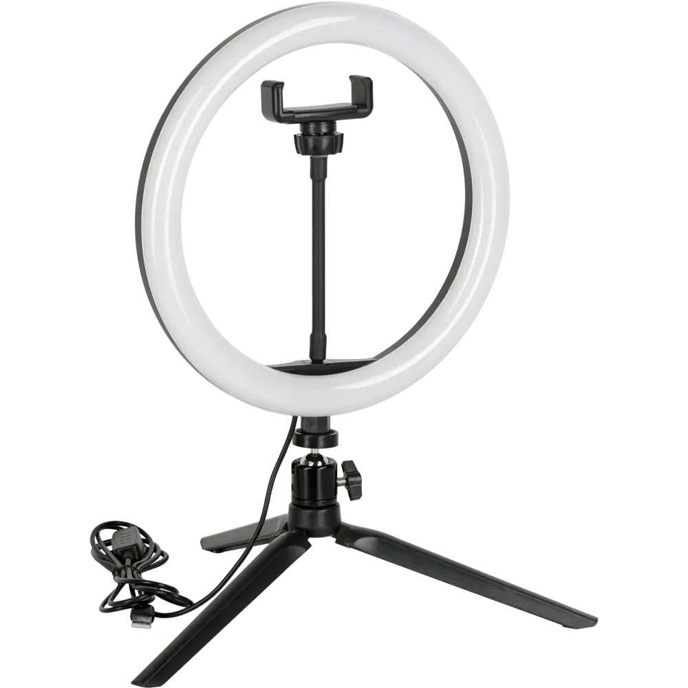 Светильник кольцевой светодиодный Gauss Ring Light Ø26 см с пультом  управления ✳️ купить по цене 1160 ₽/шт. в Кемерове с доставкой в  интернет-магазине Леруа Мерлен