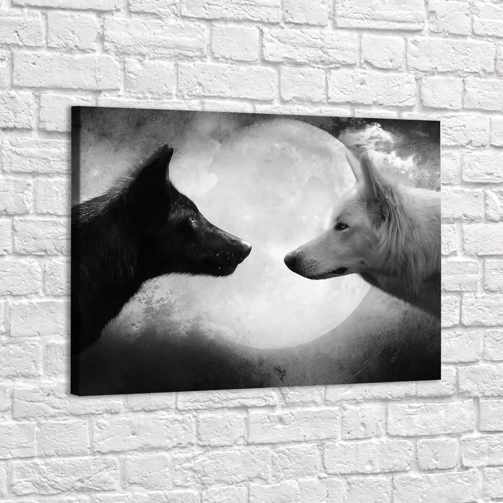 Картина без обрамления Red panda 60x40 см Волки Инь-Ян - p53796 ✳️ купить  по цене 1790 ₽/шт. в Москве с доставкой в интернет-магазине Леруа Мерлен