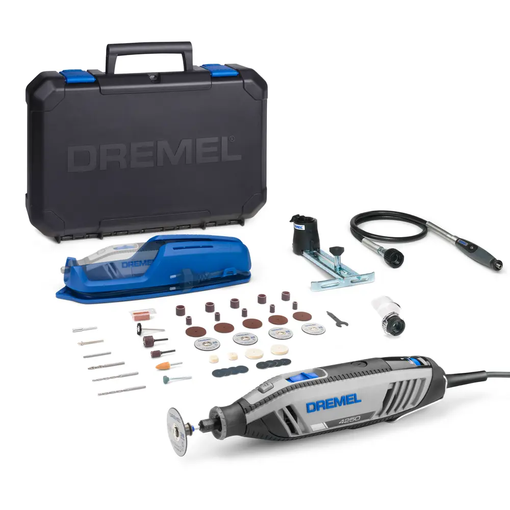 Гравер сетевой Dremel 4250 3-45 F0134250JJ, 175 Вт, гибкий вал и набор  насадок 45 шт. ✳️ купить по цене 12870 ₽/шт. в Оренбурге с доставкой в  интернет-магазине Леруа Мерлен