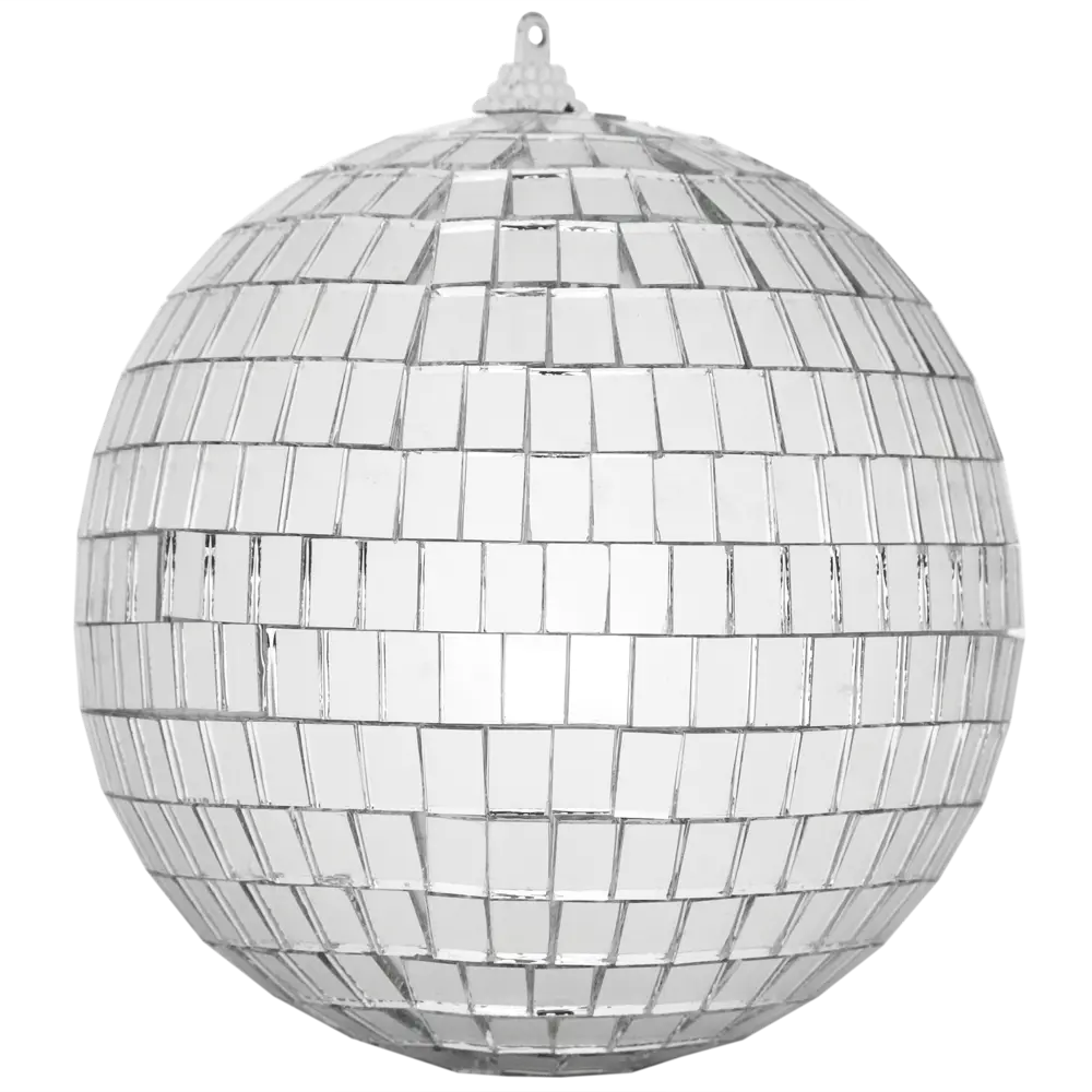 Елочный шар «Диско-шар» ø8 см пластик серебряный по цене 90 ₽/шт. купить в  Москве в интернет-магазине Леруа Мерлен