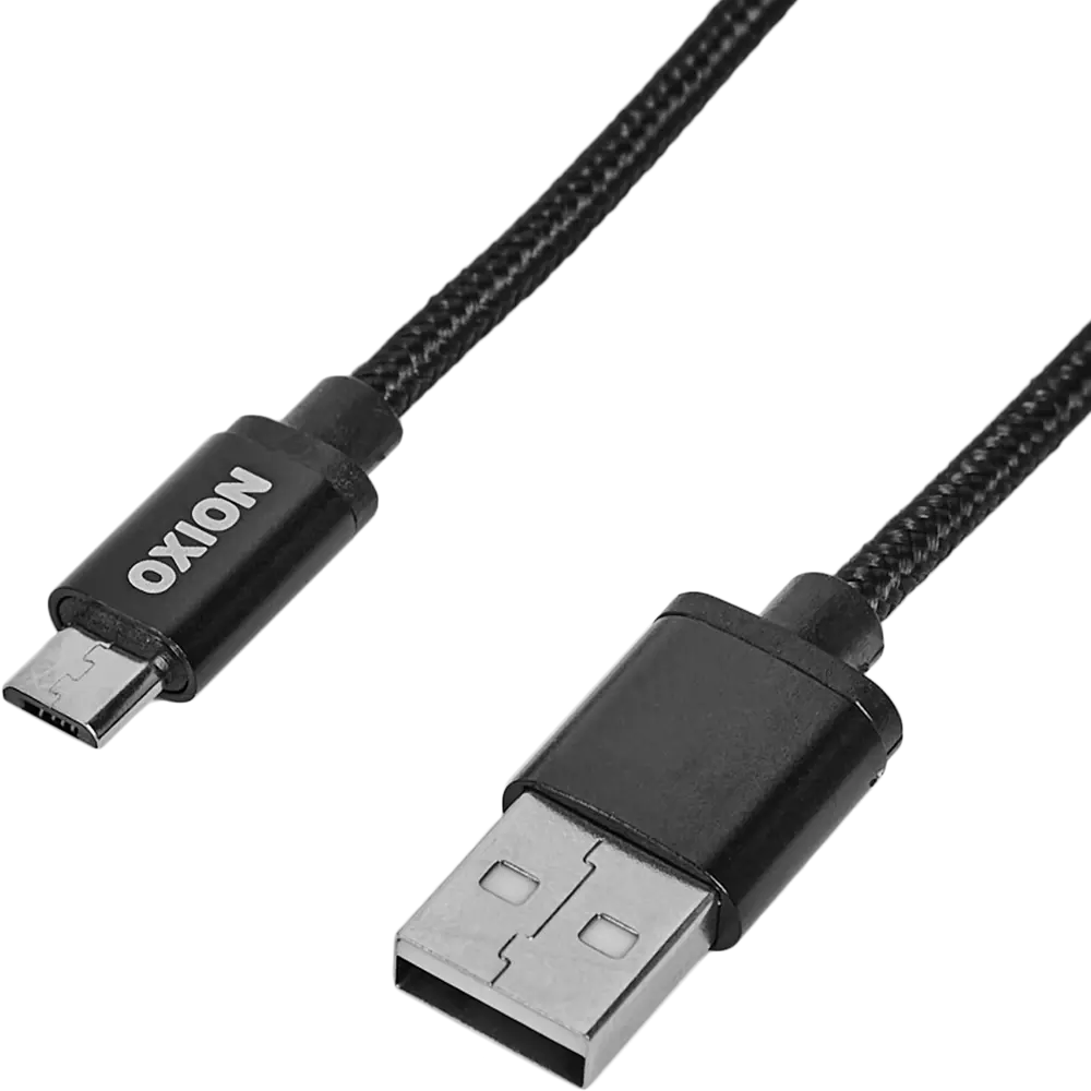 Кабель Oxion USB-micro USB 1.3 м 2 A цвет черный ✳️ купить по цене 220  ₽/шт. в Москве с доставкой в интернет-магазине Леруа Мерлен