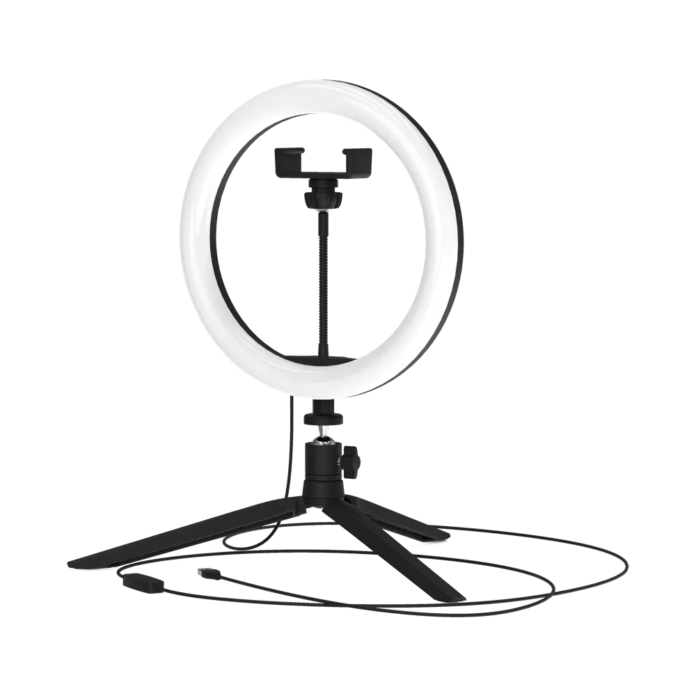 Светильник кольцевой светодиодный Gauss Ring Light Ø26 см с пультом  управления ✳️ купить по цене 1657 ₽/шт. в Туле с доставкой в  интернет-магазине Леруа Мерлен