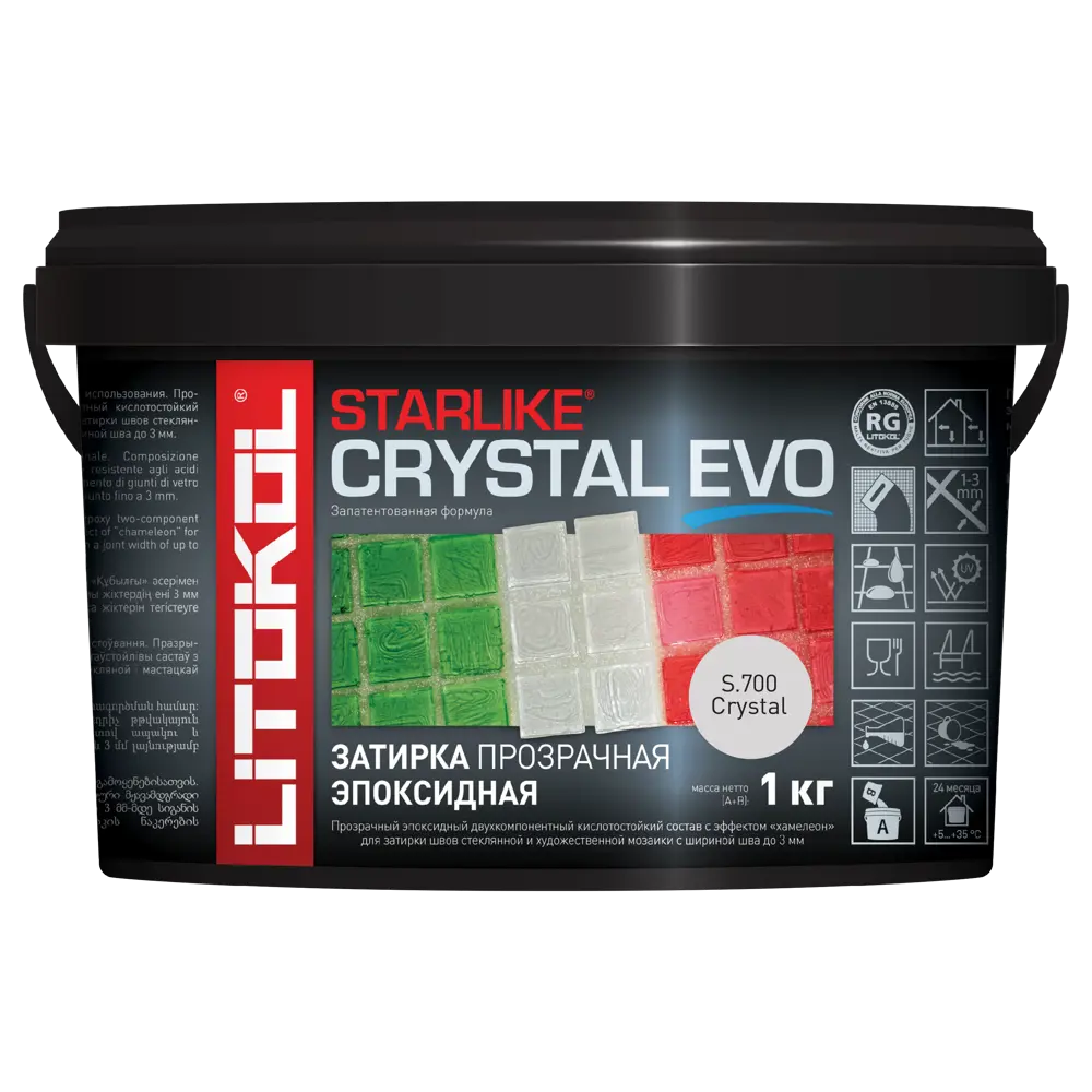  эпоксидная Litokol Starlike Crystal Evo S.700 цвет прозрачный 1 .