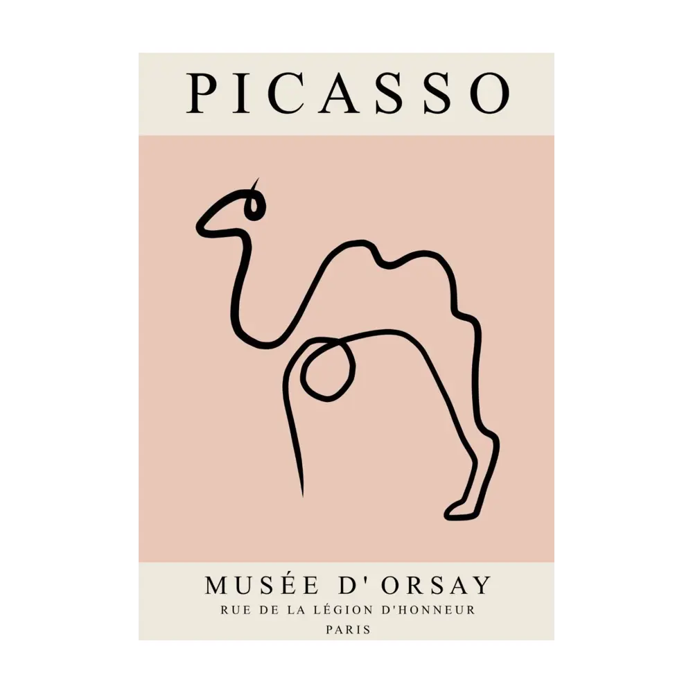 Постер Пабло Пикассо - Верблюд 50x70 см в раме ✳️ купить по цене 3190 ₽/шт.  в Саратове с доставкой в интернет-магазине Леруа Мерлен