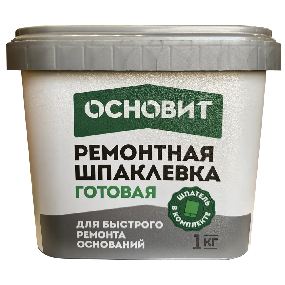 Шпаклевка ремонтная Основит Элисилк РА39 H 1 кг ✳️ купить по цене 356 ₽/шт.  в Москве с доставкой в интернет-магазине Леруа Мерлен