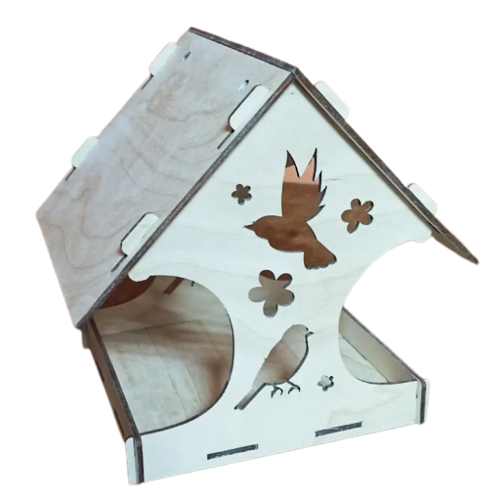 Кормушка для птиц из коробок: схемы и мастер-классы