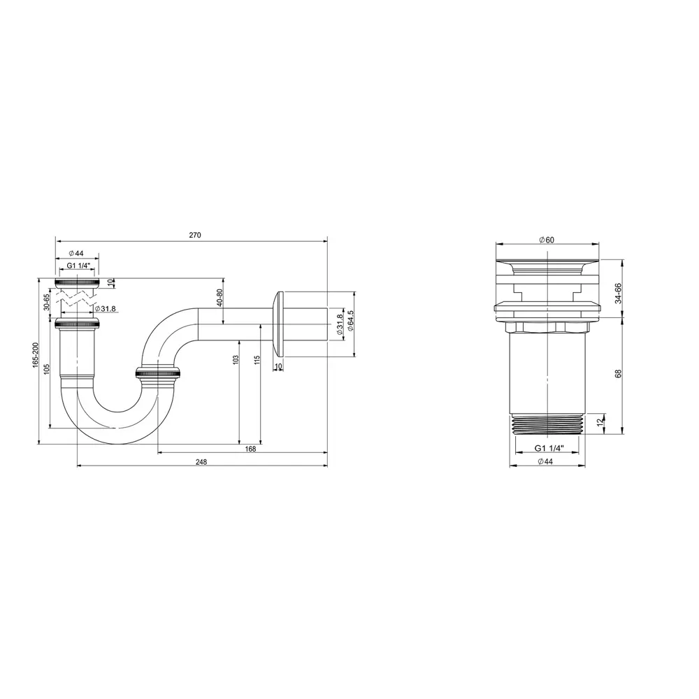 Набор сифон для раковины и донный клапан Wellsee Drainage System 182102004  сифон выпуск для раковины цвет хром ✳️ купить по цене 2392 ₽/шт. в Москве с  доставкой в интернет-магазине Леруа Мерлен