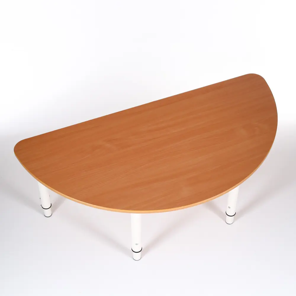 Стол полукруг. Стол бук Бавария светлый. Полукруглый столик. Стол полукруглый кухонный.