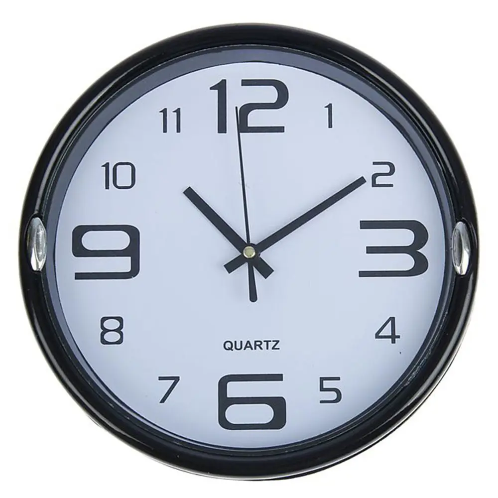 Часы настенные круглые Числа d=23 см рама чёрная, циферблат белый по цене  339 ₽/шт. купить в Москве в интернет-магазине Леруа Мерлен
