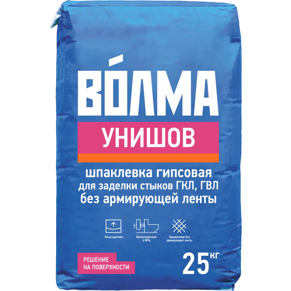 Шпаклевка гипсовая для заделки швов и стыков Волма Унишов 25 кг ✳️ купить  по цене 1182 ₽/шт. в Набережных Челнах с доставкой в интернет-магазине  Леруа Мерлен