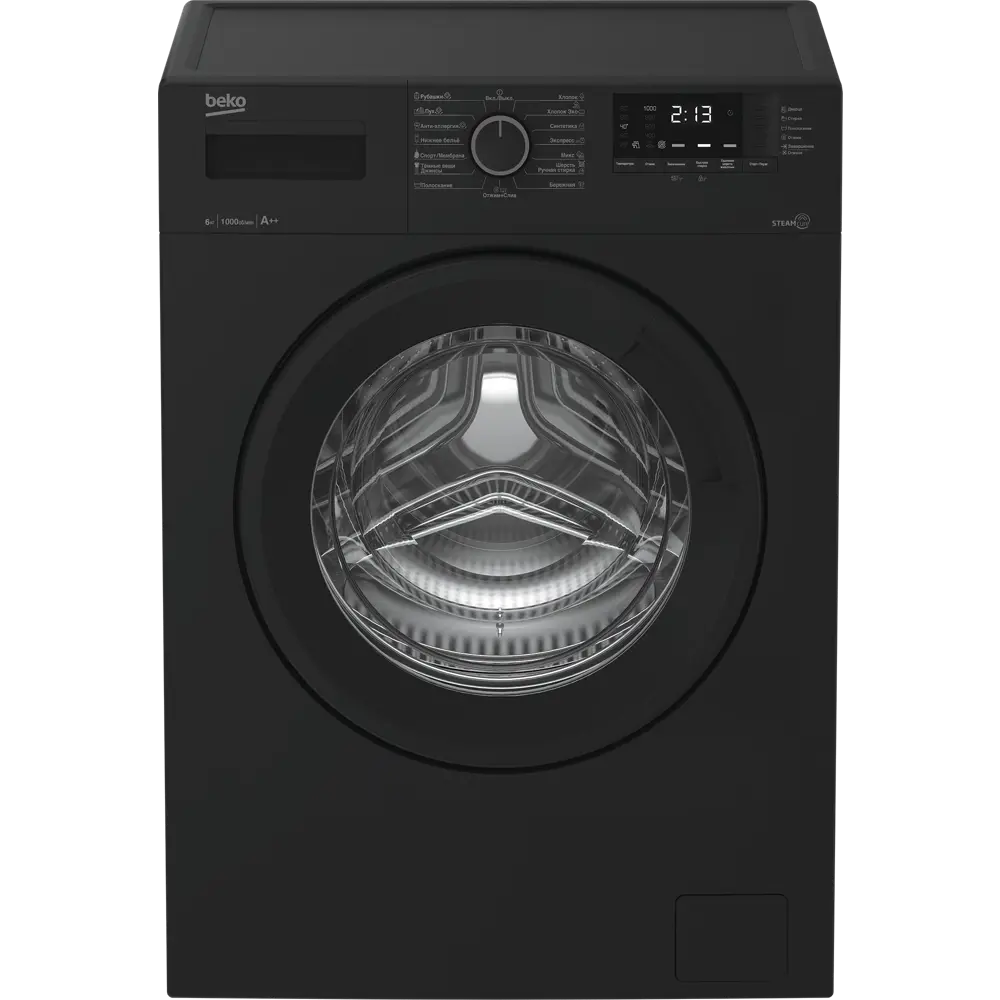 Стиральная машина Beko Wsre6512zaa 60x84x41.5 см 6 кг цвет антрацит ✳️  купить по цене 25990 ₽/шт. в Твери с доставкой в интернет-магазине Леруа  Мерлен